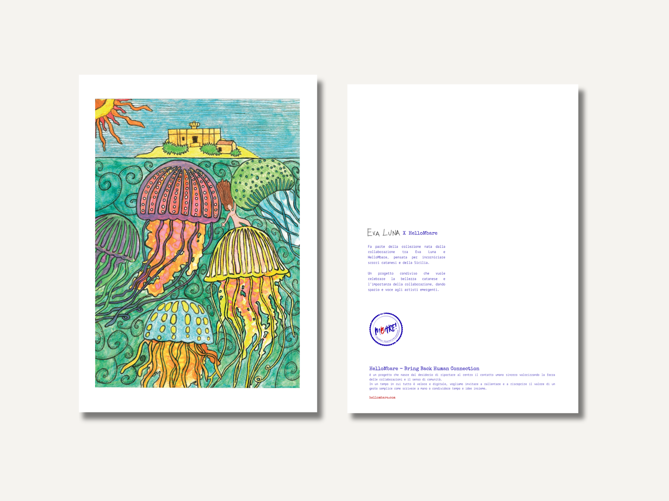 Eva Luna x HelloMbare - Isola delle Correnti A3 Poster