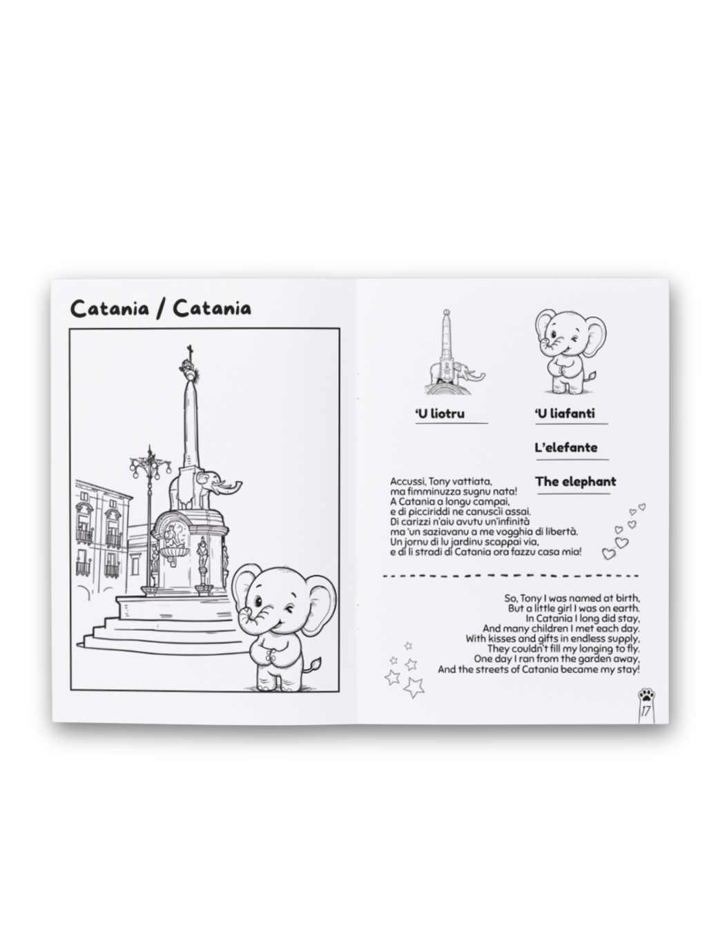 Coloring Booklet - Sicilianu & English