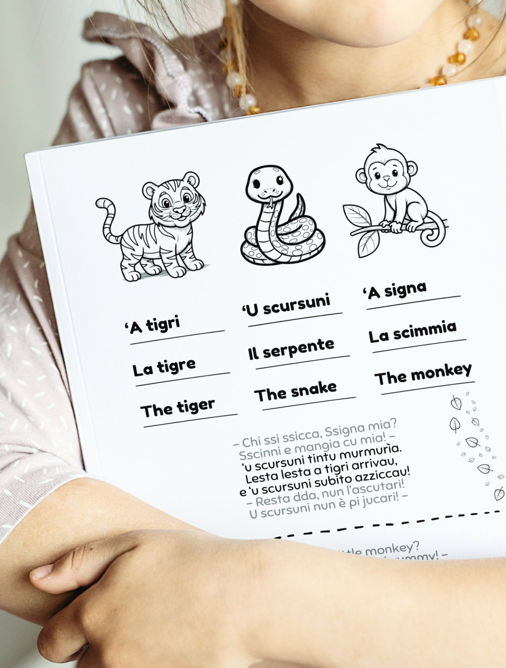 Coloring Booklet - Sicilianu & English