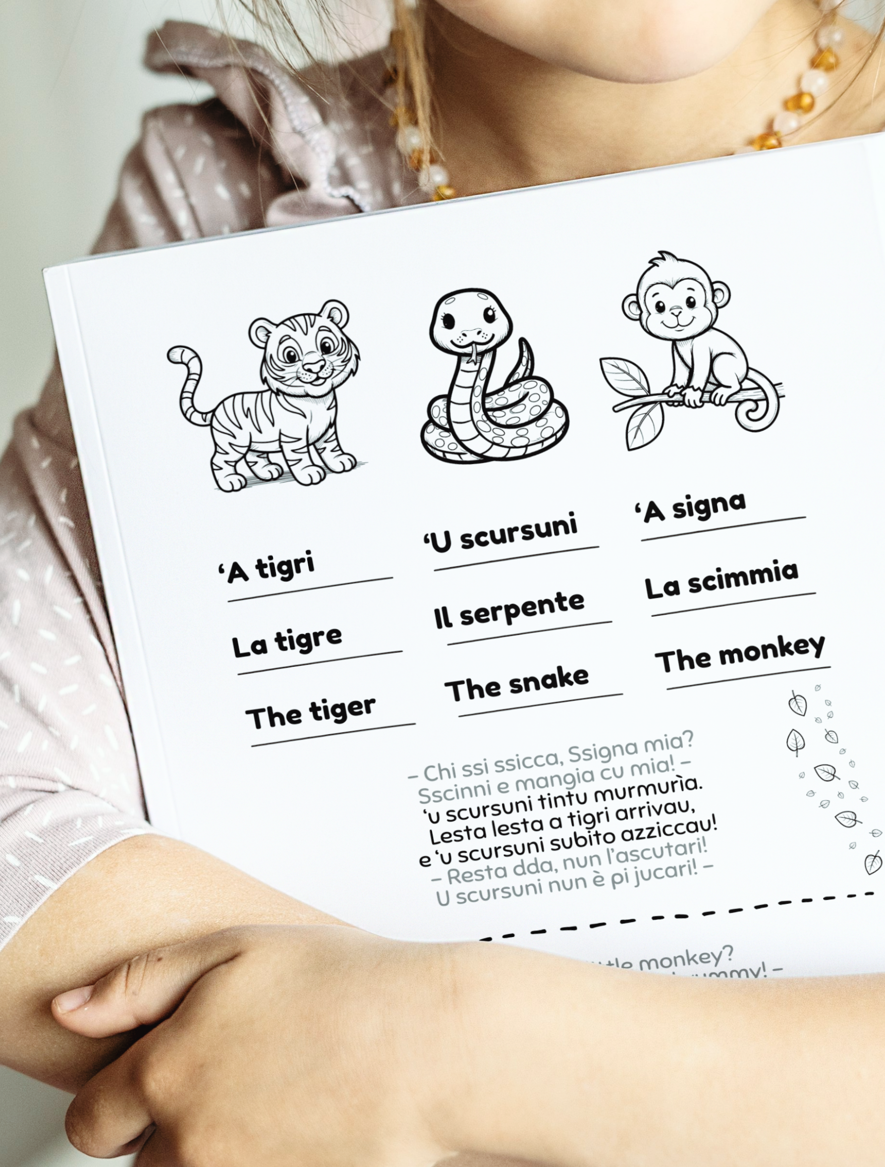 Coloring Booklet - Sicilianu & English