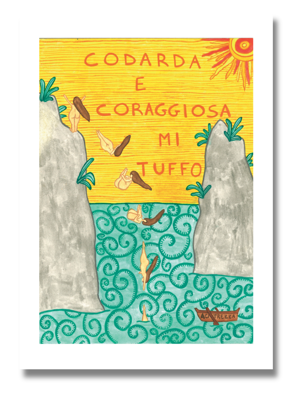 Eva Luna x HelloMbare - Codarda e Coraggiosa Postcard