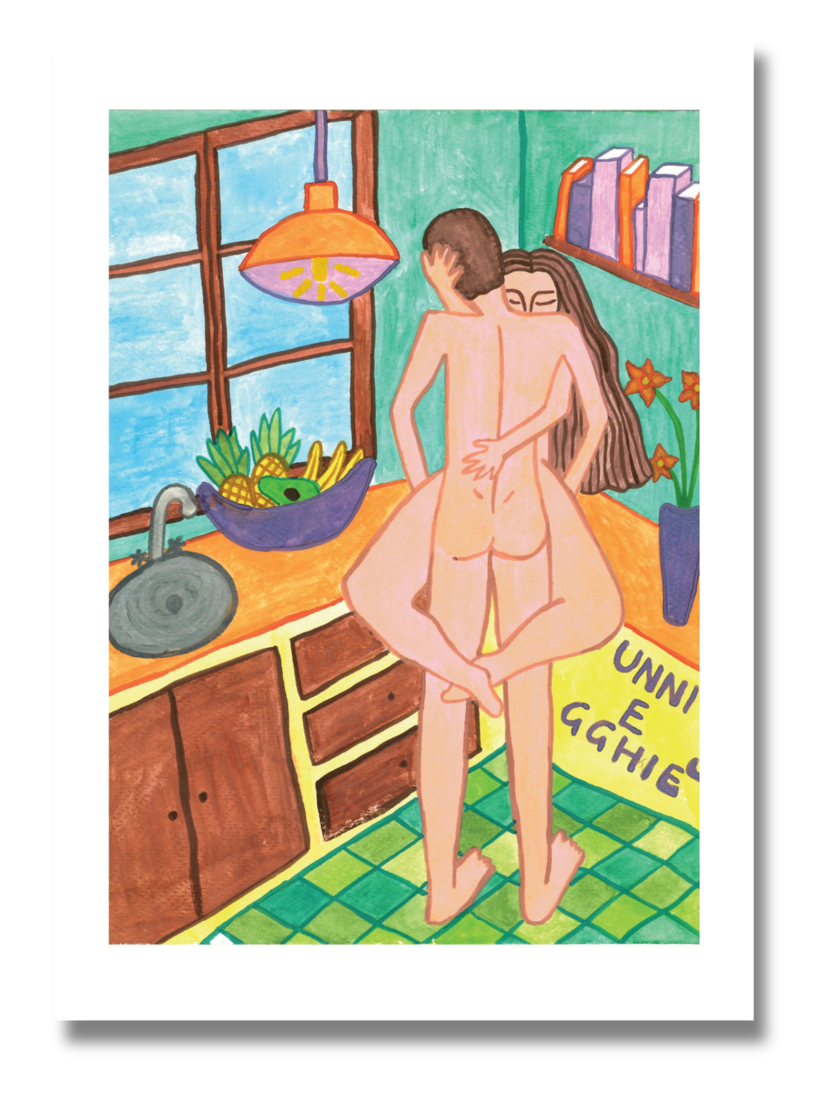 Eva Luna x HelloMbare - Unni E gghiè Postcard